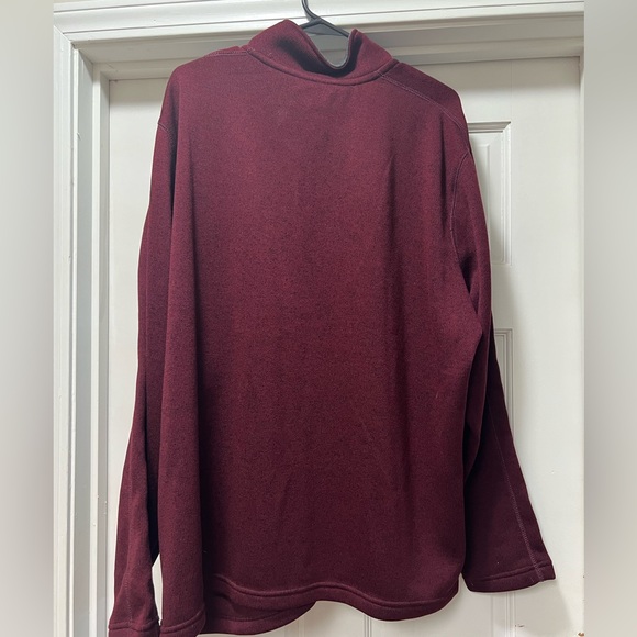 Eddie Bauer 1/4 Zip Pullover Burgundy Men’s 2XL NWT - Picture 4 of 6